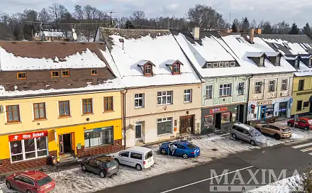 Prodej nájemního domu, činžáku 464 m², náměstí 1. máje, Chrastava, okres Liberec