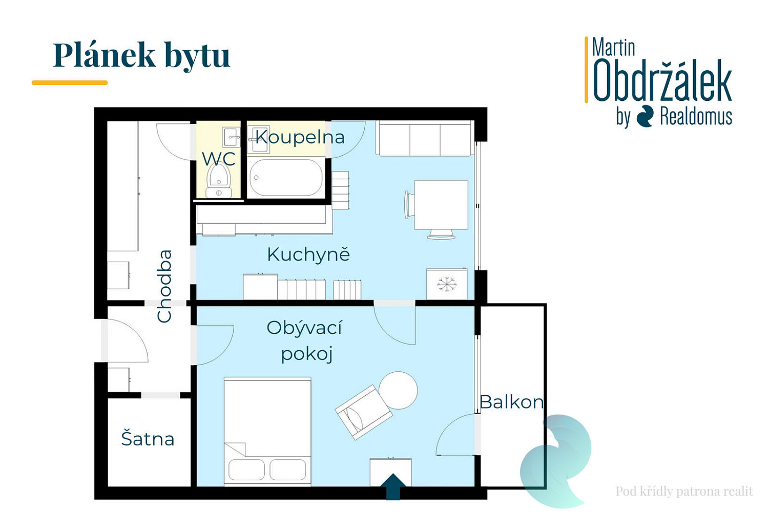 Prodej bytu 1+1 50 m² – fotografie 4