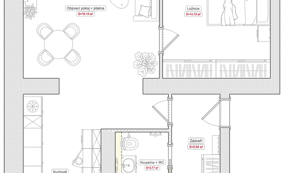 Prodej bytu 2+1 57 m², Liberec – náhled fotky 24