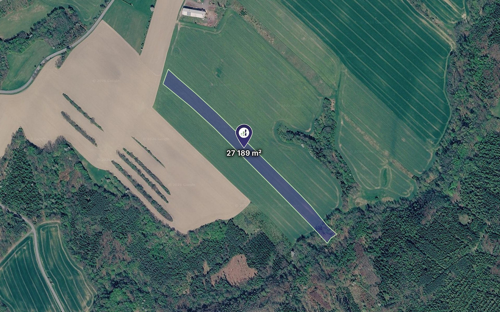 Prodej pole 27 189 m²