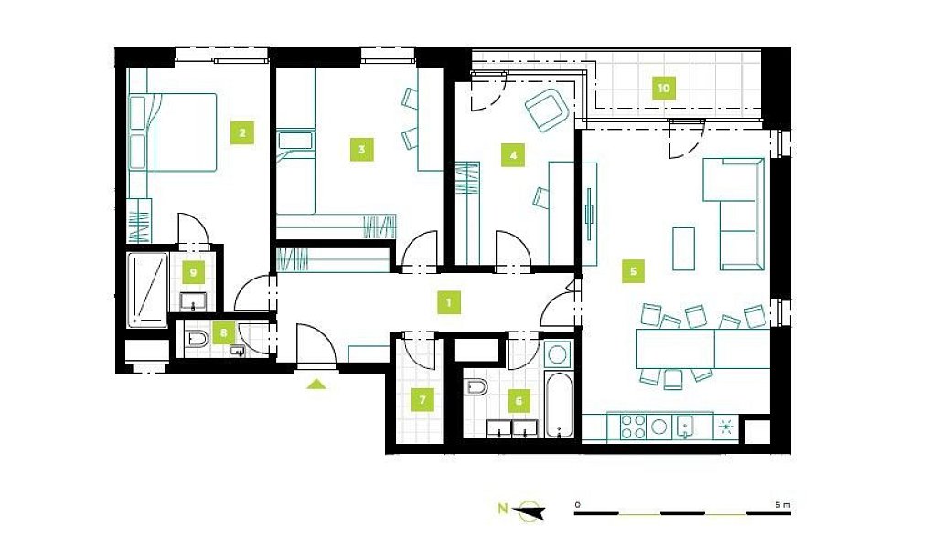 Prodej bytu 4+kk 113 m², Beroun – náhled fotky 3