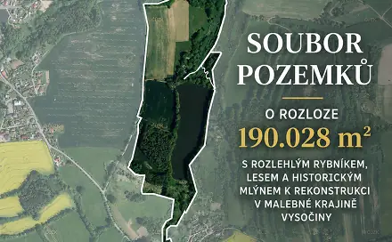 Prodej vodní plochy 190 028 m², Čejov - Hadina, okres Pelhřimov