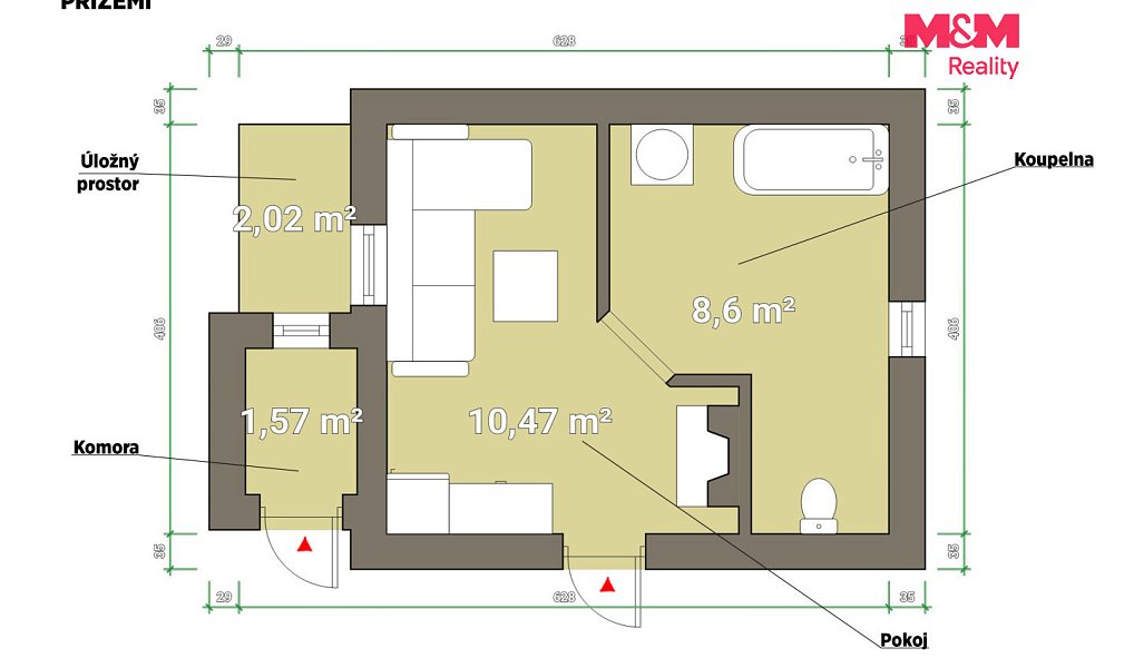 Prodej chaty/chalupy 53 m² s pozemkem 427 m², Horní Bříza – náhled fotky 8