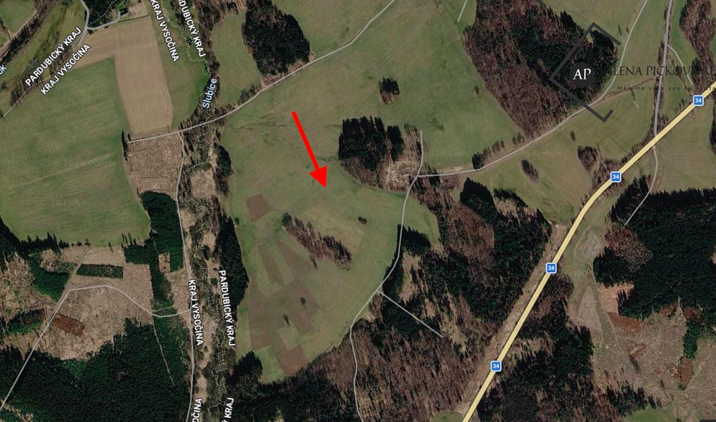 Prodej pole 9 749 m², Vítanov – náhled fotky 2