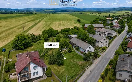 Prodej stavebního pozemku 650 m²