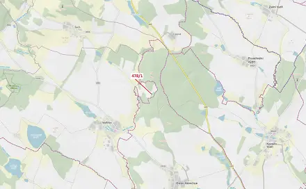 Dražba lesa 710 m², Volfířov