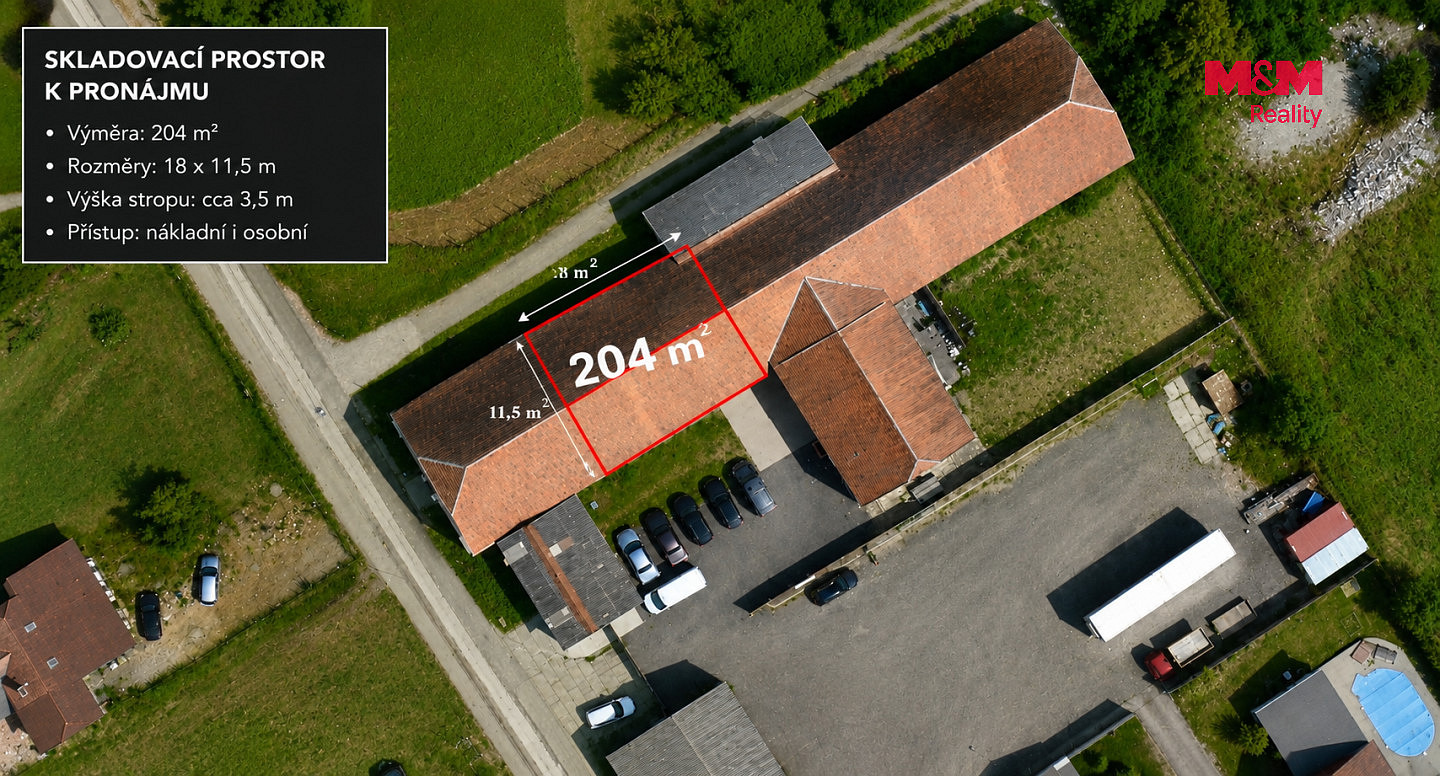 Pronájem skladovacích prostor 204 m² – fotografie 2