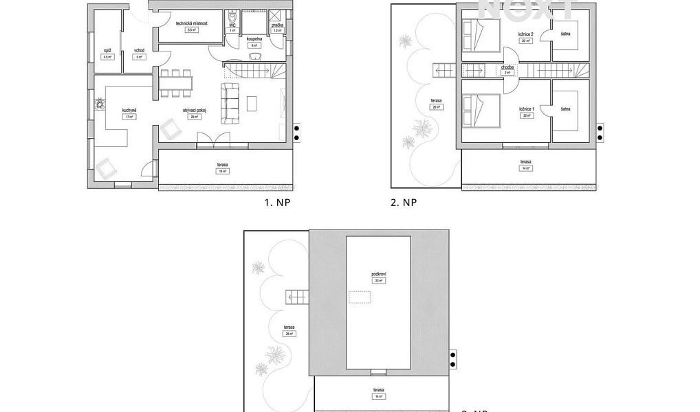 Prodej domu 135 m² s pozemkem 854 m², Mníšek pod Brdy – náhled fotky 28