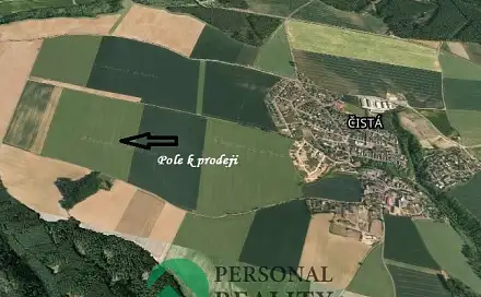 Prodej pole 7 651 m², Čistá, okres Mladá Boleslav