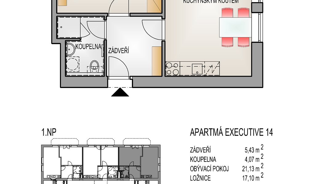 Prodej bytu 2+kk 49 m², Lipová-lázně – náhled fotky 3