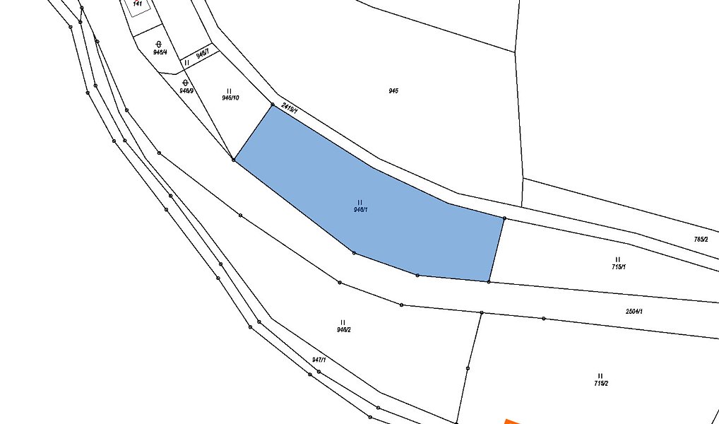 Prodej stavebního pozemku 942 m², Chrášťany – náhled fotky 2