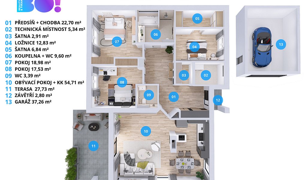 Prodej domu 158 m² s pozemkem 864 m², Medlovice – náhled fotky 44