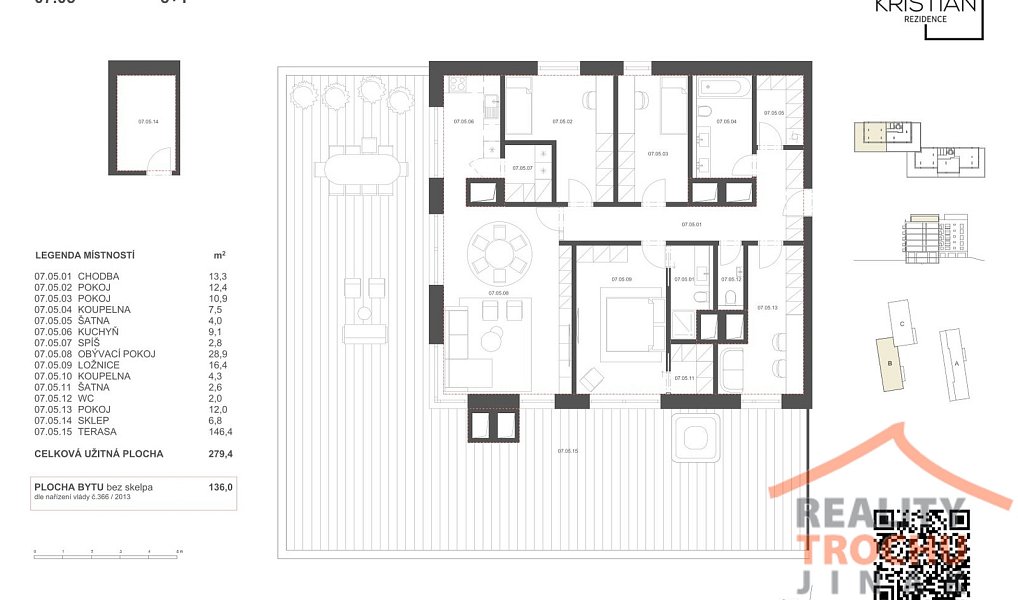 Prodej bytu 5+1 136 m², Hradec Králové – náhled fotky 7
