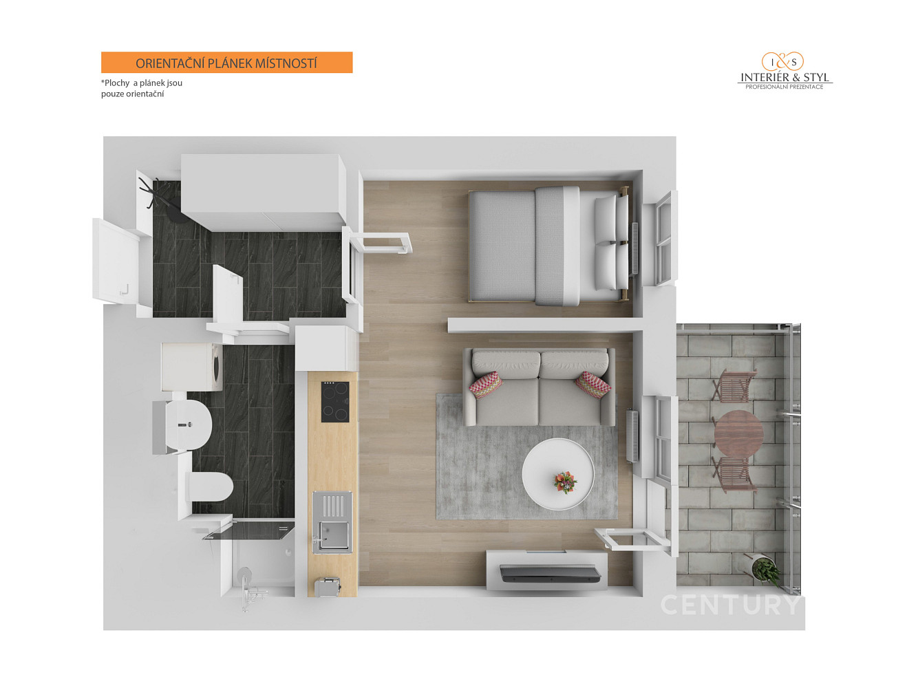 Prodej bytu 1+kk 28 m² — photo 2