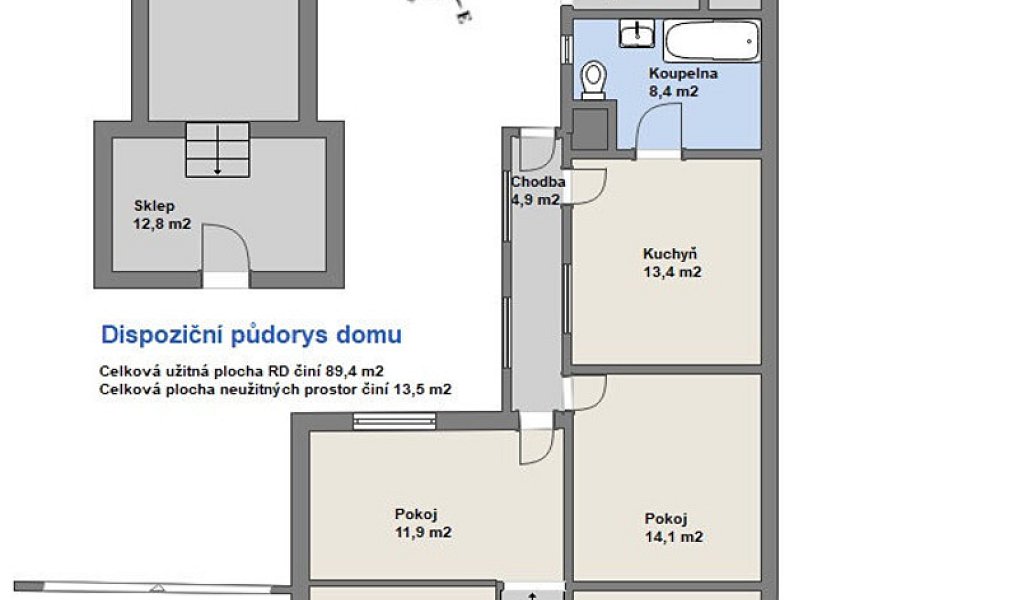 Prodej stavebního pozemku 1 114 m², Moravany – náhled fotky 3