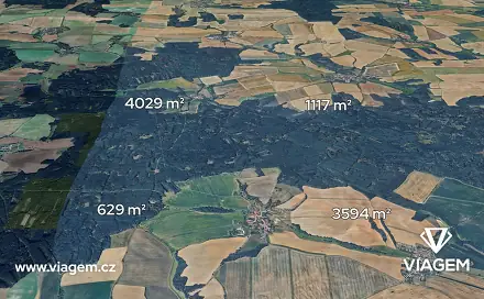 Prodej lesa 3 123 m², Všekary, okres Plzeň-Jih