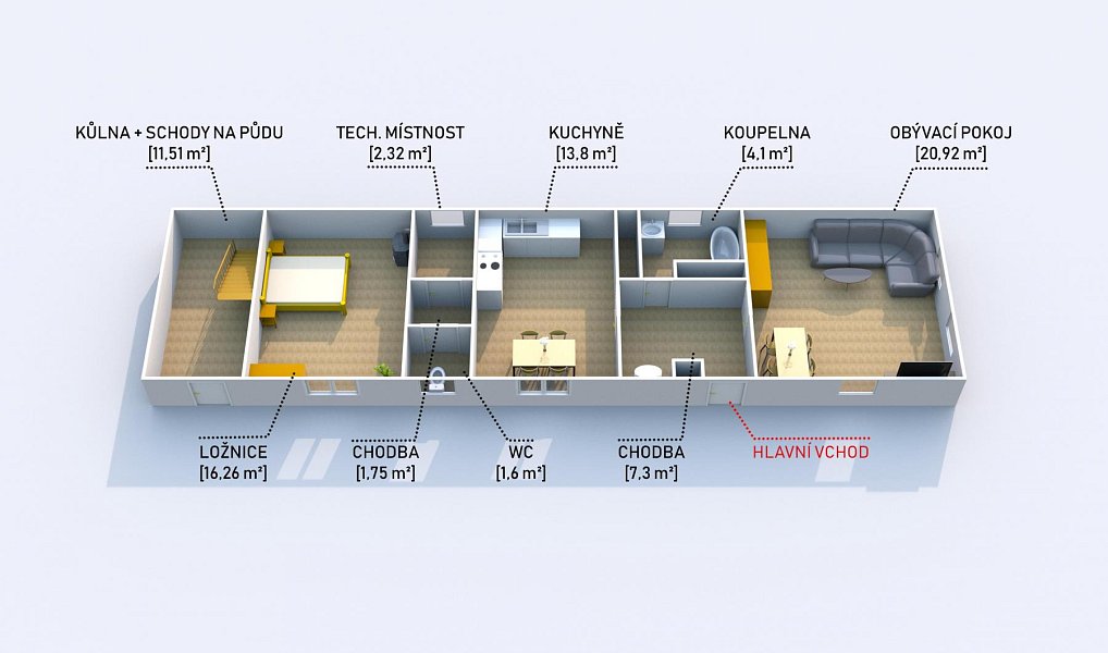 Prodej chaty/chalupy 68 m² s pozemkem 294 m², Příšov – náhled fotky 18