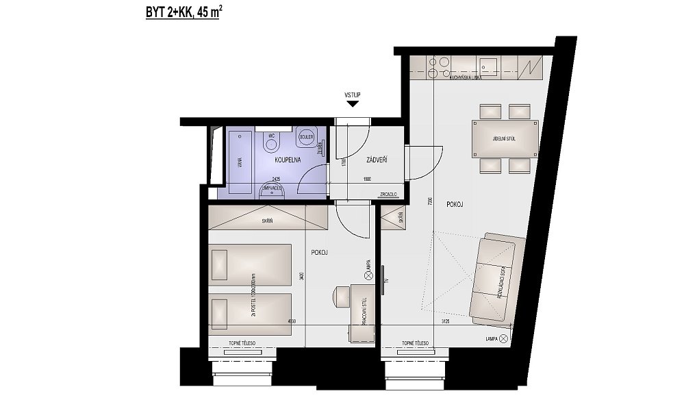 Pronájem bytu 2+kk 45 m², Brno – náhled fotky 10