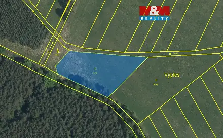 Prodej louky 2 187 m², Kladruby nad Labem - Kolesa, okres Pardubice