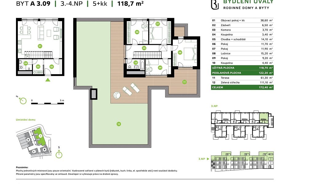 Prodej bytu 5+kk 122 m², Úvaly – náhled fotky 2