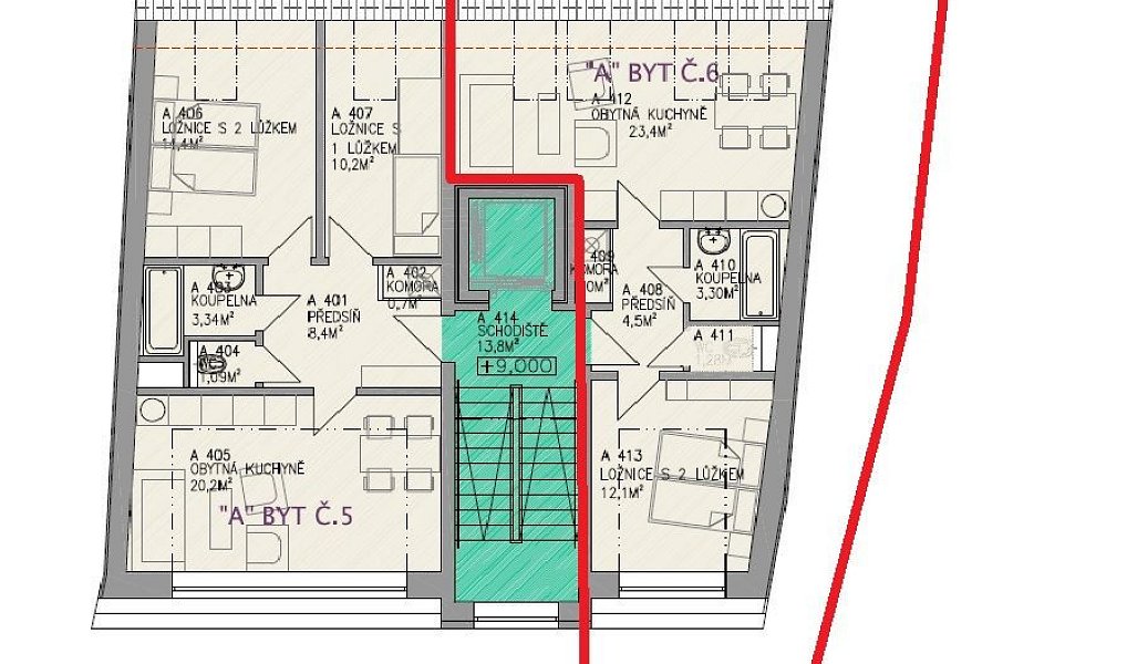 Prodej bytu 2+kk 46 m², Bystřice nad Pernštejnem – náhled fotky 2