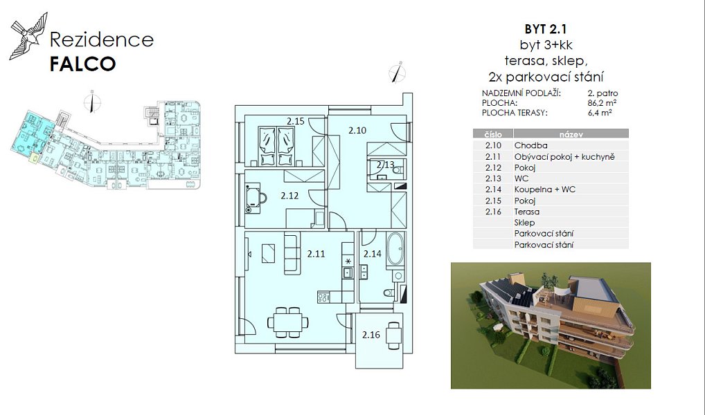 Prodej bytu 3+kk 81 m², Bakov nad Jizerou – náhled fotky 20