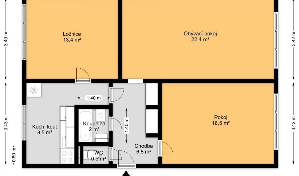 Prodej bytu 3+1 72 m², Praha – náhled fotky 19