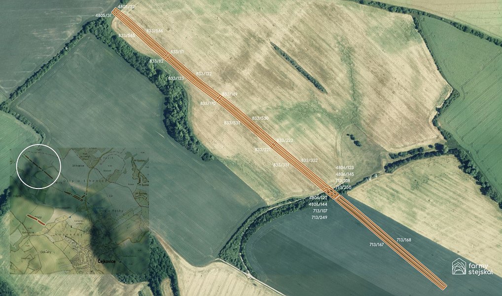 Prodej pole 194 311 m², Čejkovice – náhled fotky 12