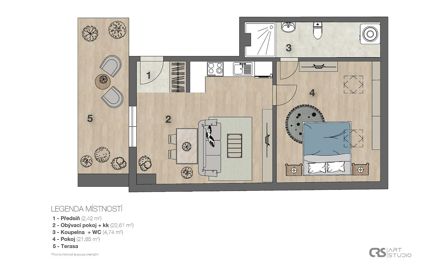 Prodej bytu 2+kk 57 m² – fotografie 2