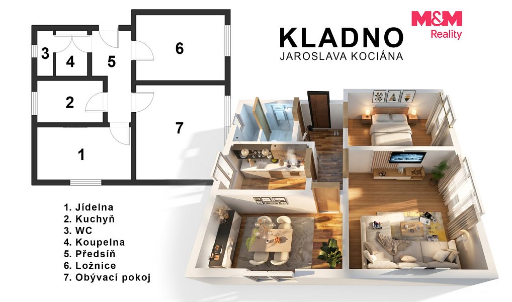 Prodej bytu 3+1 60 m², Kladno – náhled fotky 22