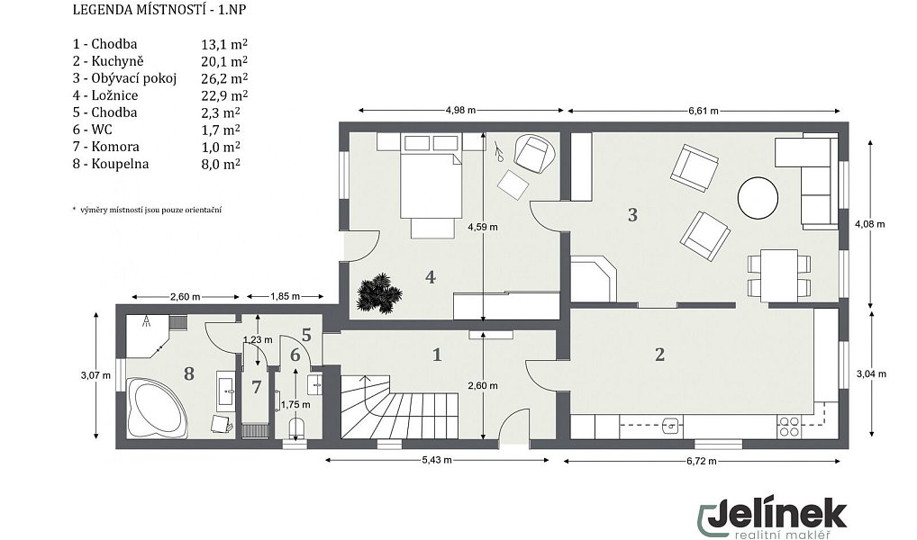 Prodej domu 140 m² s pozemkem 737 m², Polička – náhled fotky 18