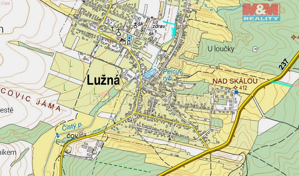 Prodej pole 2 550 m², Lužná – náhled fotky 2