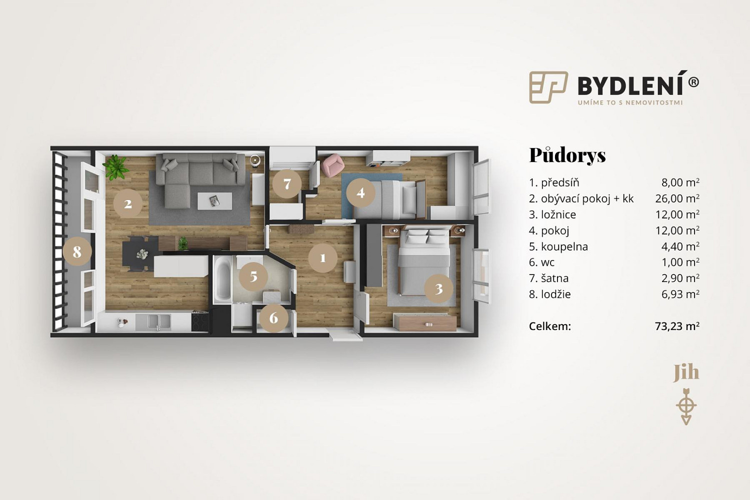 Prodej bytu 3+kk 73 m² – fotografie 4