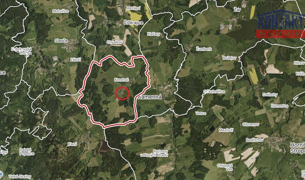 Prodej stavebního pozemku 2 587 m², Trhové Sviny – náhled fotky 5