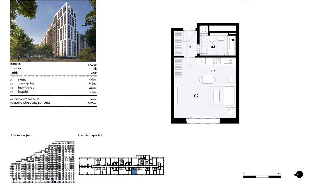 Prodej bytu 1+kk 34 m², Brno – náhled fotky 6