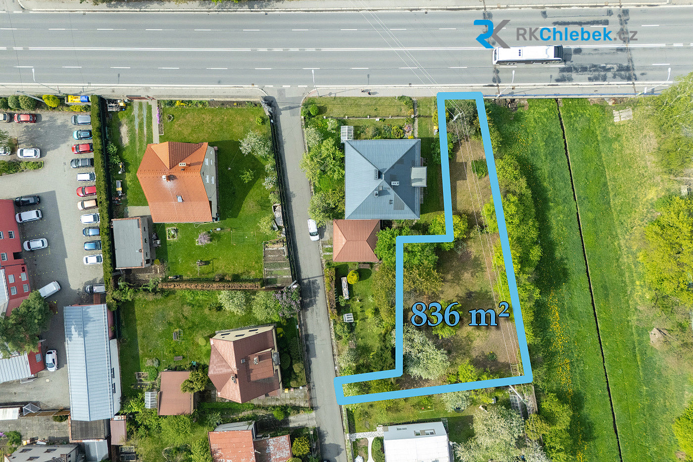 Prodej stavebního pozemku 836 m²