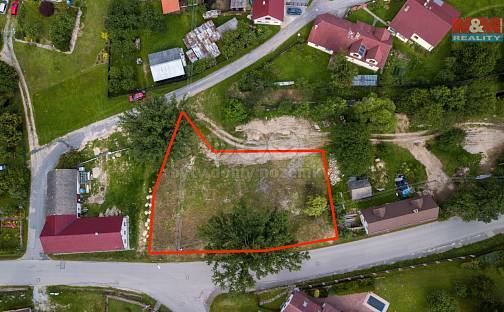 Prodej stavebního pozemku 1 294 m², Lodhéřov, okres Jindřichův Hradec