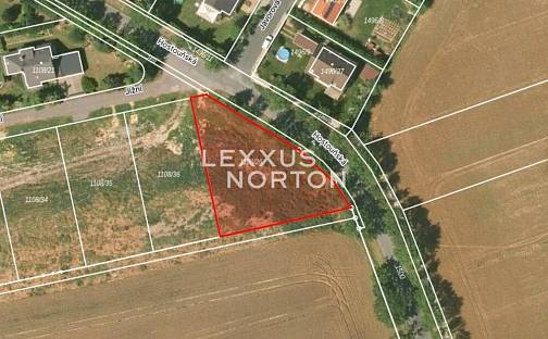 Prodej stavebního pozemku 1 223 m², Jižní, Hřebeč, okres Kladno