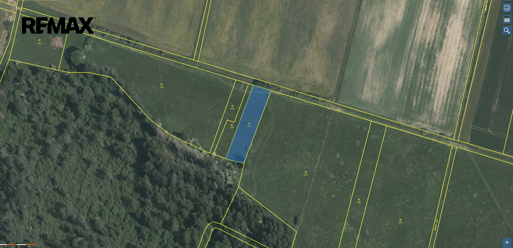 Prodej pole 1 610 m²