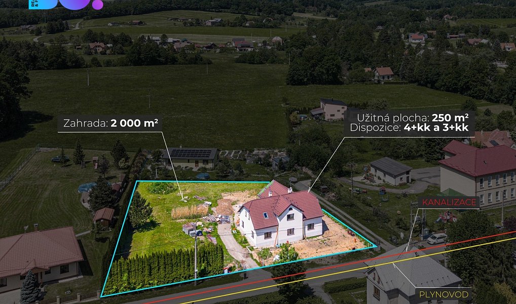 Prodej domu 250 m² s pozemkem 2 200 m², Kunčice pod Ondřejníkem – náhled fotky 4