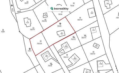 Prodej stavebního pozemku 996 m², Nenačovice, okres Beroun