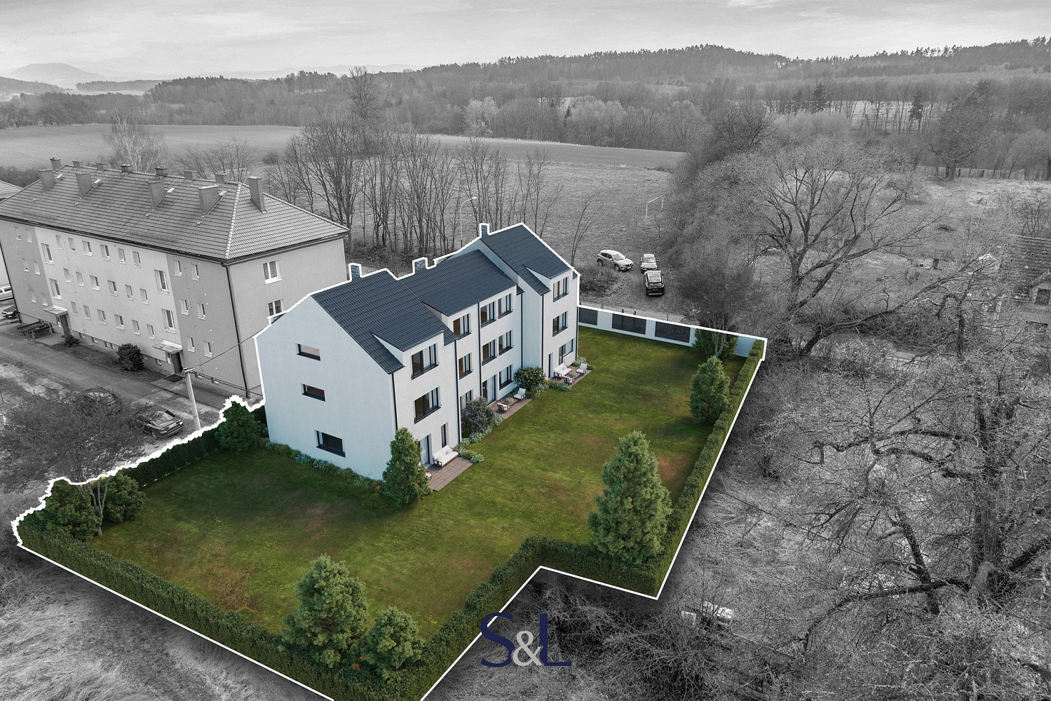 Prodej stavebního pozemku 1 026 m² – pohled 5