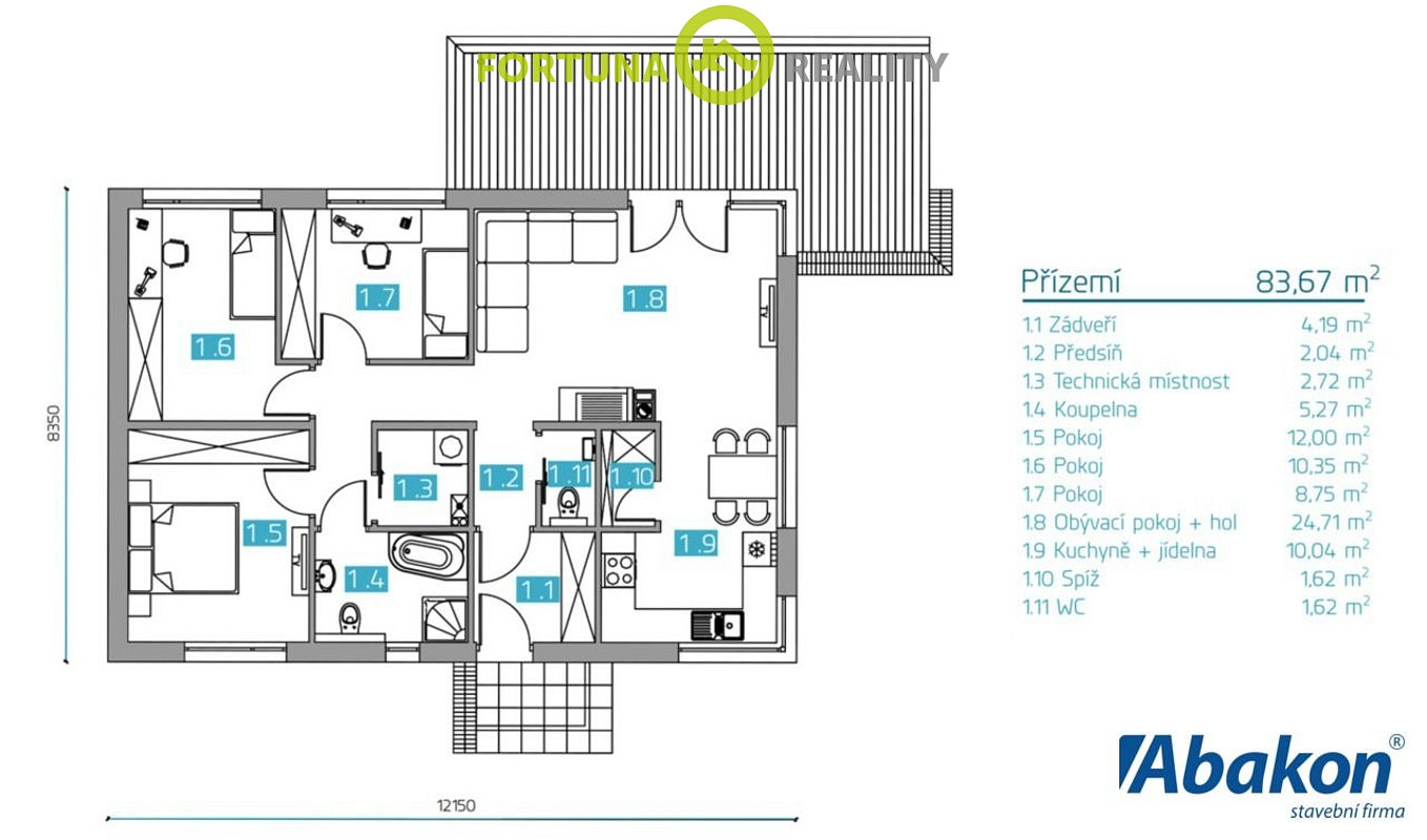 Prodej domu 84 m² s pozemkem 1 m² – fotografie 3