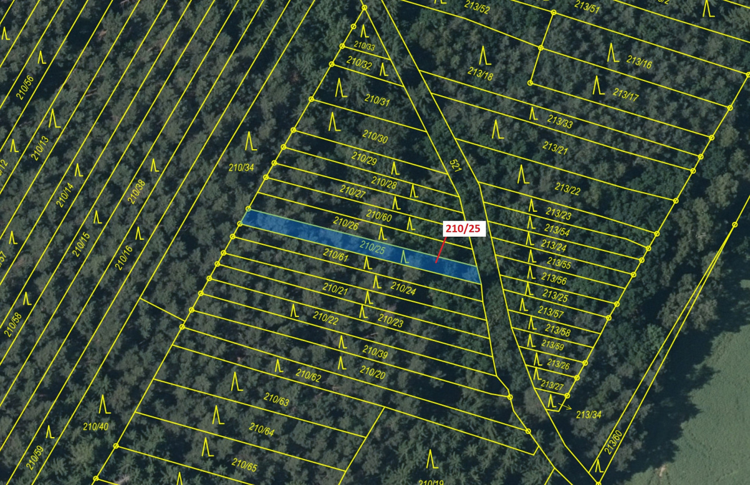 Dražba lesa 198 m² - Widok 2