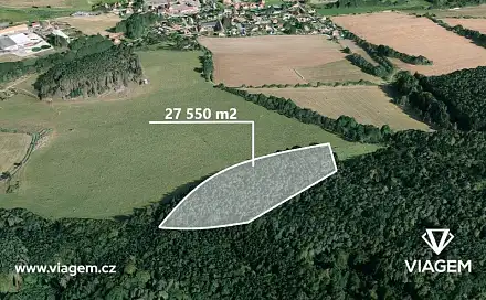 Prodej lesa 13 775 m², Čím, okres Příbram
