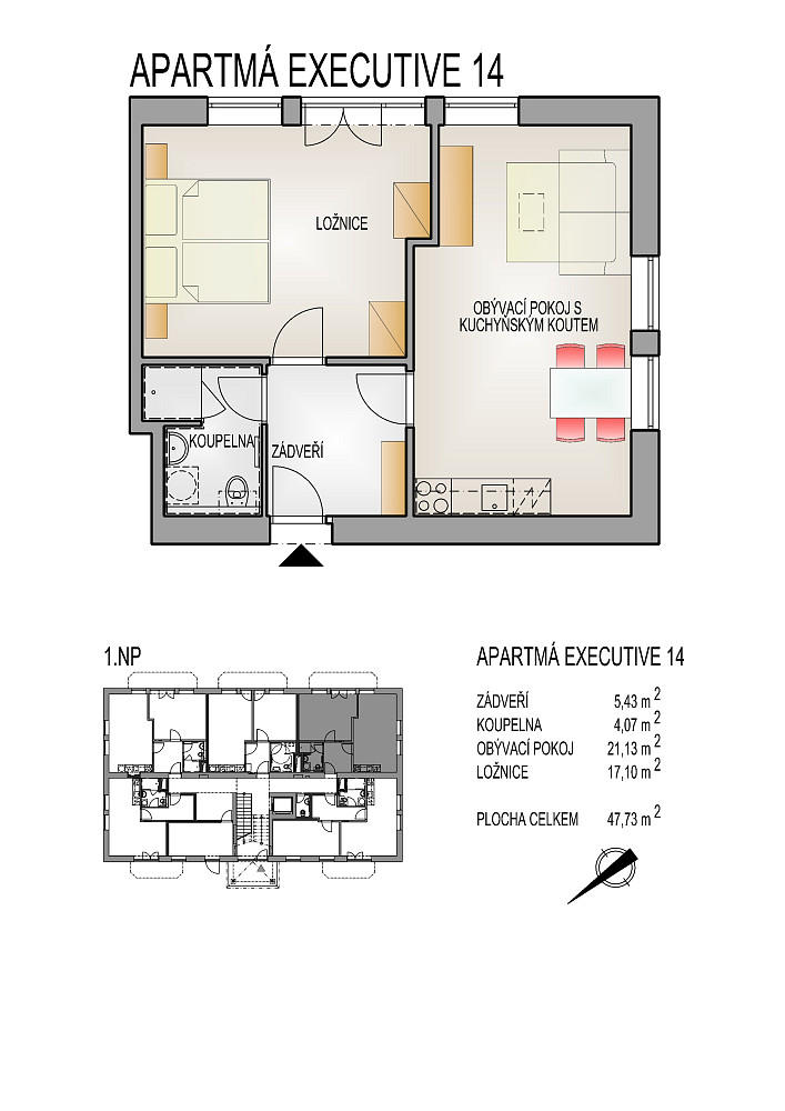 Prodej bytu 2+kk 49 m² – fotografie 3