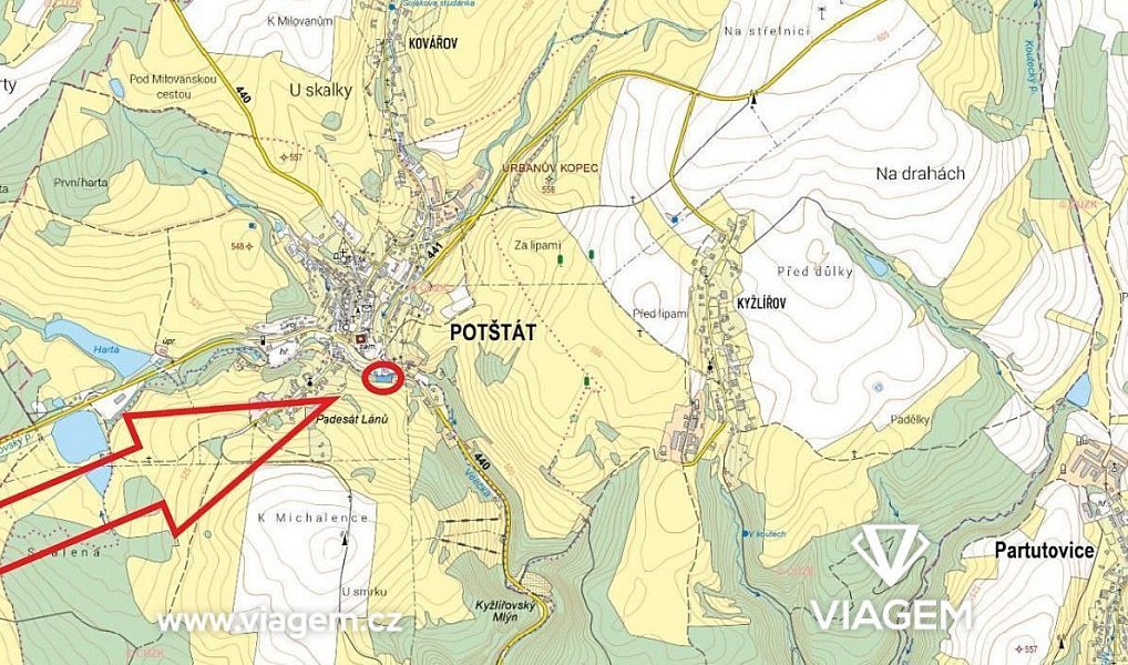 Prodej zahrady 2 375 m², Potštát – náhled fotky 3
