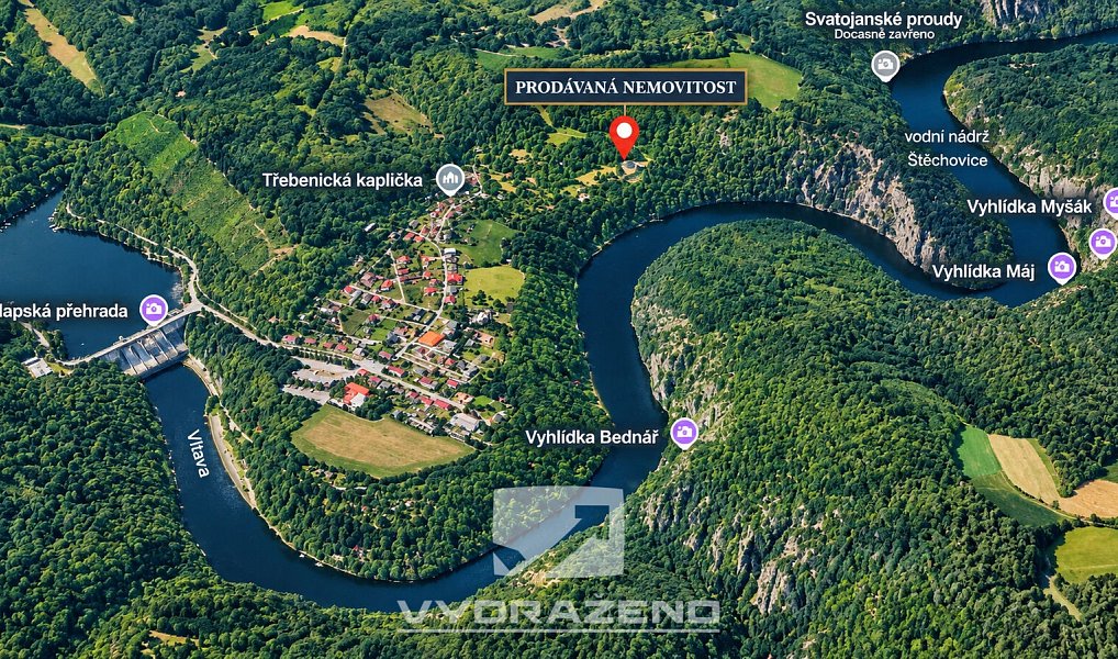 Prodej chaty/chalupy 50 m² s pozemkem 187 m², Štěchovice – náhled fotky 3