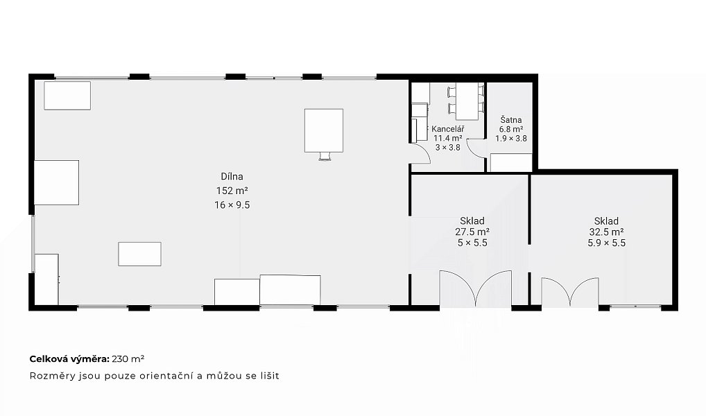 Pronájem výrobních prostor 230 m², Uherský Ostroh – náhled fotky 12