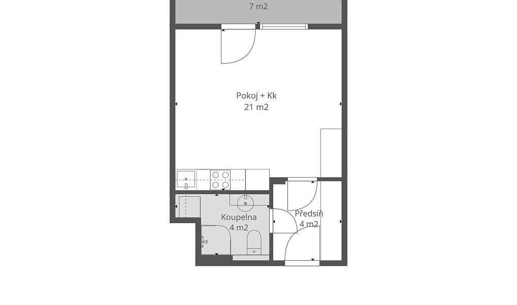 Prodej bytu 1+kk 37 m², Praha – náhled fotky 10